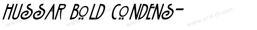 Hussar Bold Condens字体转换